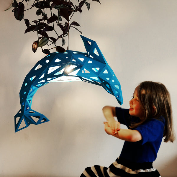 Dolphin Paper Lampshade