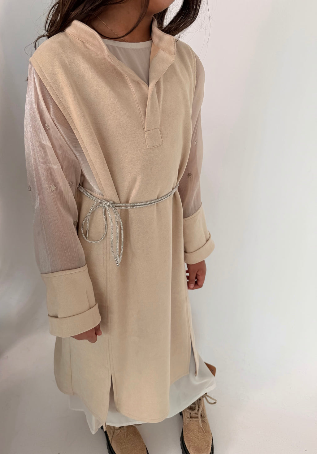 Star studded Suede Kaftan