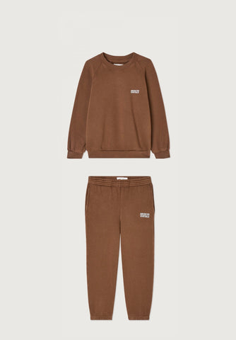 Brown Kids Training-suit Set