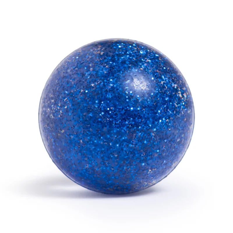 Blue Mouse Glitter Bouncy Ball