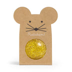 Gold Mouse Glitter Bouncy Ball