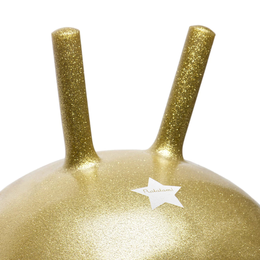 Gold Glitter Jumping Ball