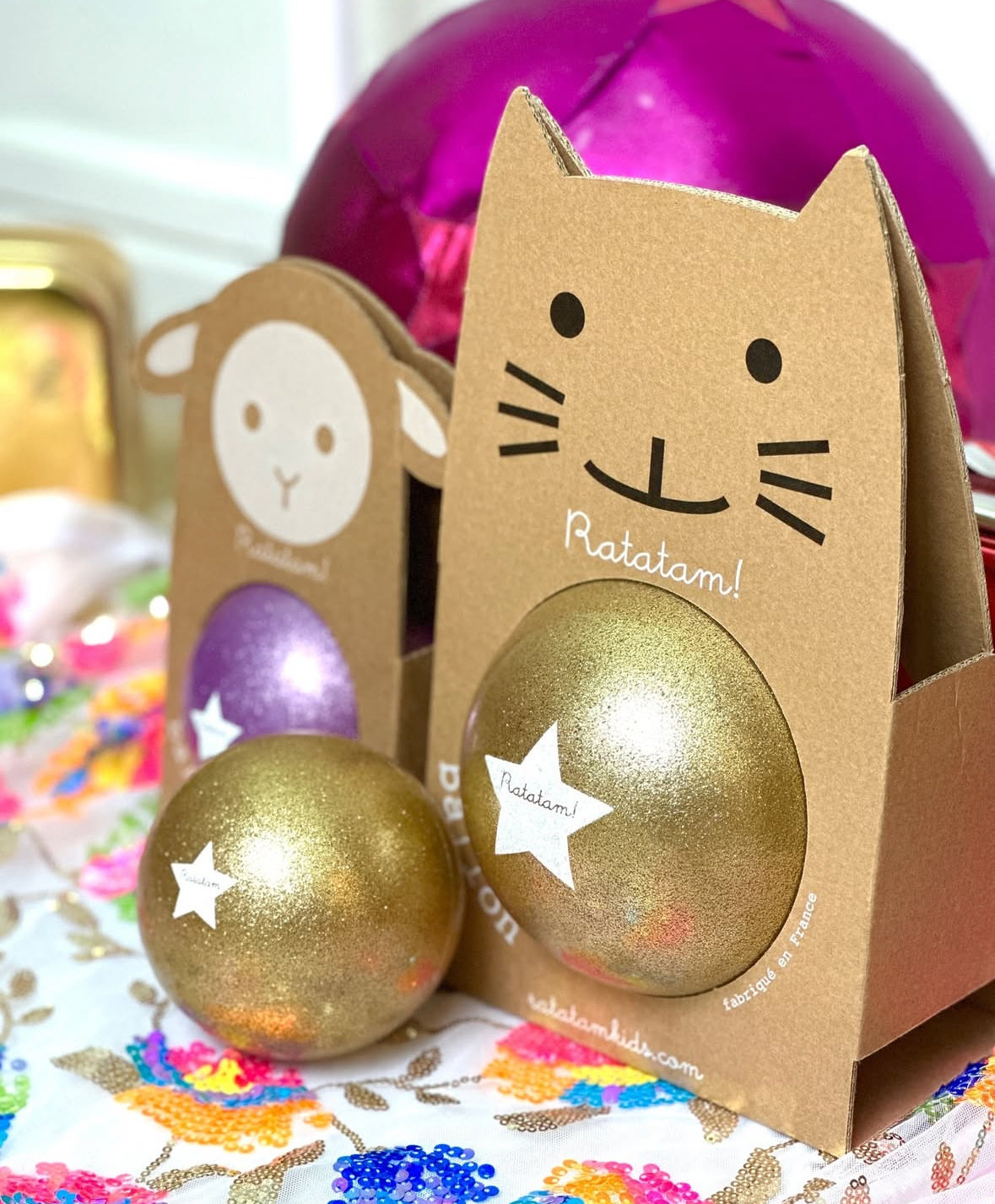 Gold Glitter Ball