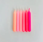 Girls Dip Dye Konfetti Candles