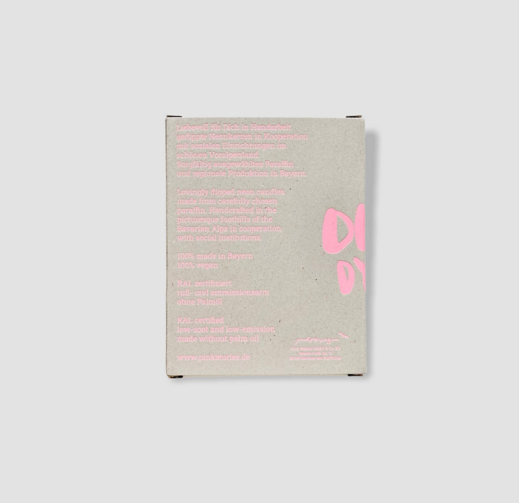 Girls Dip Dye Konfetti Candles