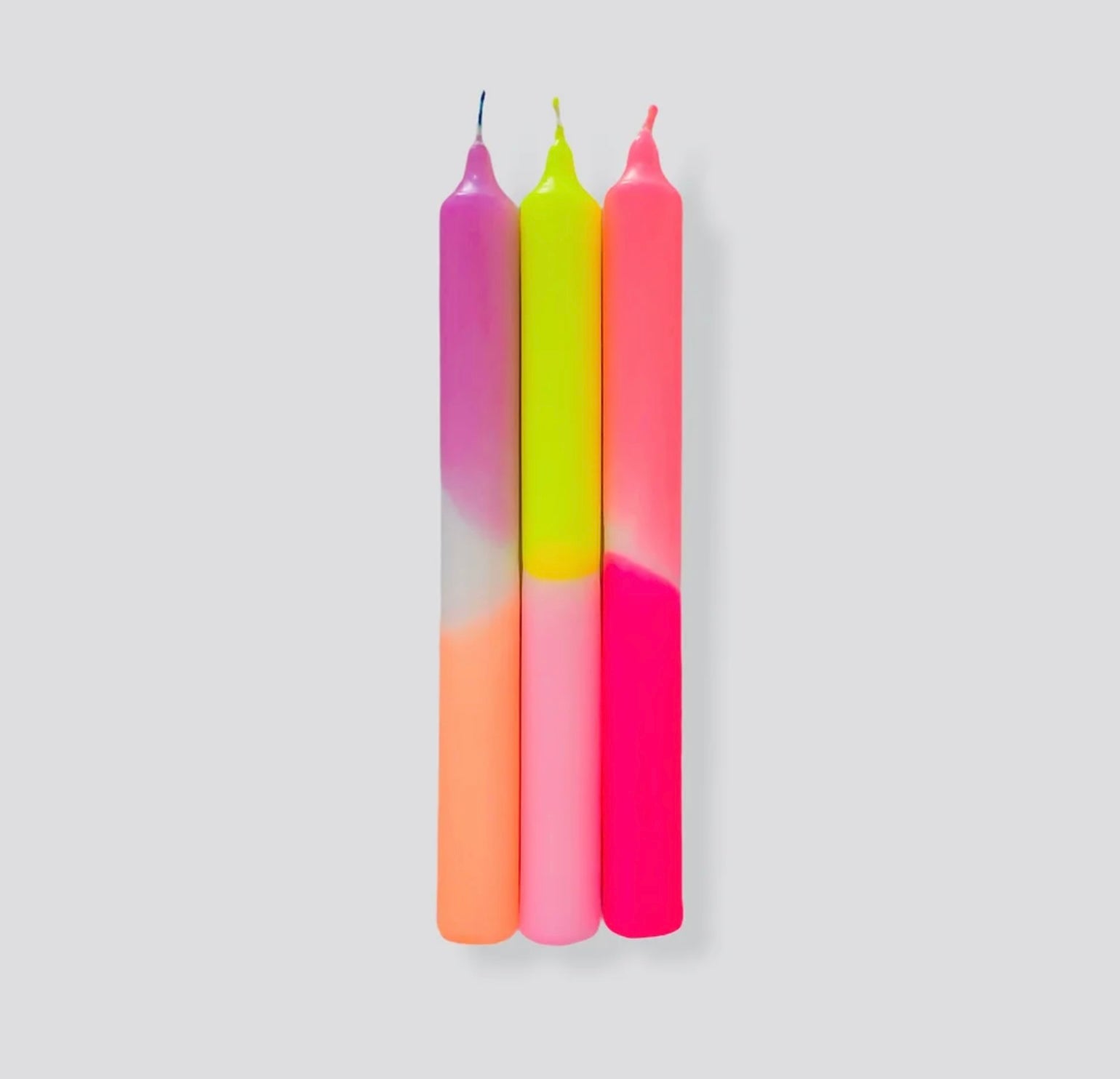 Summer Breeze Dip Dye Neon Candles