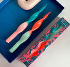 Jade Dip Dye Curly Candles