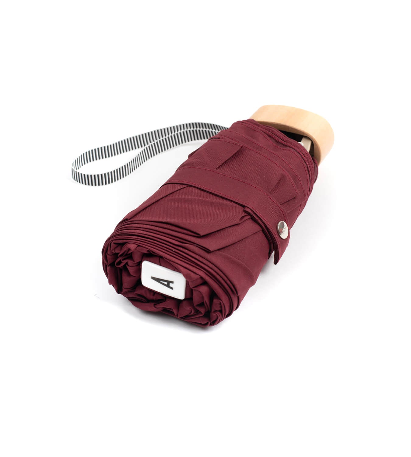 Burgundy Folding Compact Umbrella
