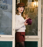 Burgundy Folding Compact Umbrella