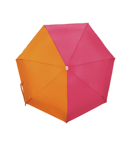 Pink|Orange Two Tone Compact Umbrella