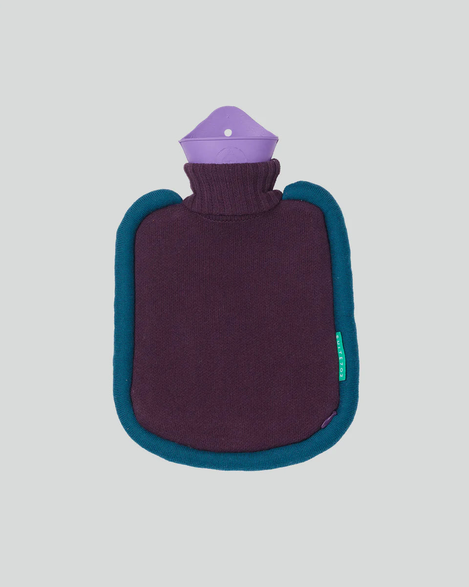 Mini Bumper Hot Water Bottle Eggplant