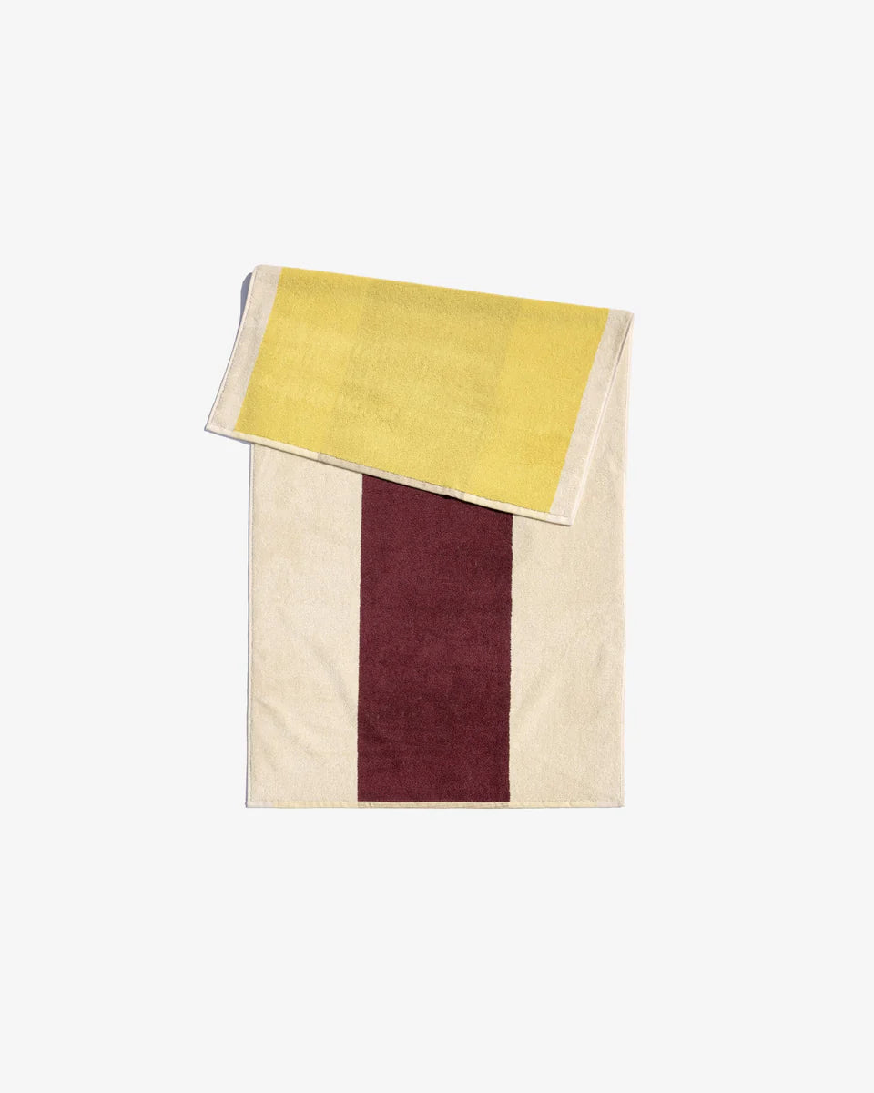 Bath towel Yellow Bordeaux