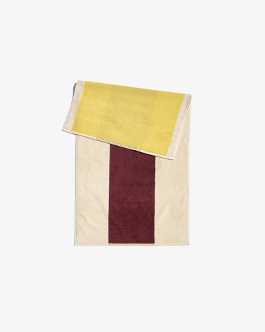 Bath towel Yellow Bordeaux