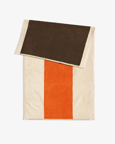 Beach towel Orange Brown