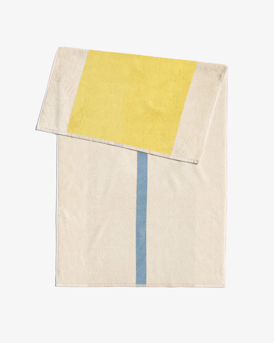 Beach towel Sky Blue Yellow