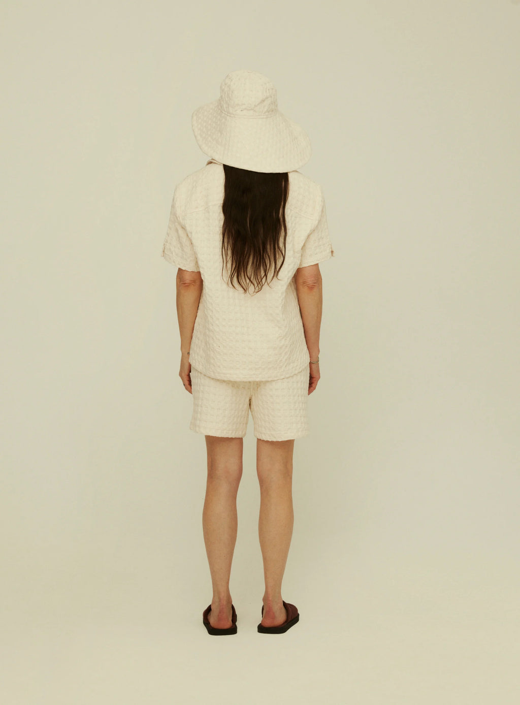 Ecru Waffle Hat