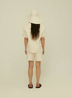 Ecru Waffle Hat