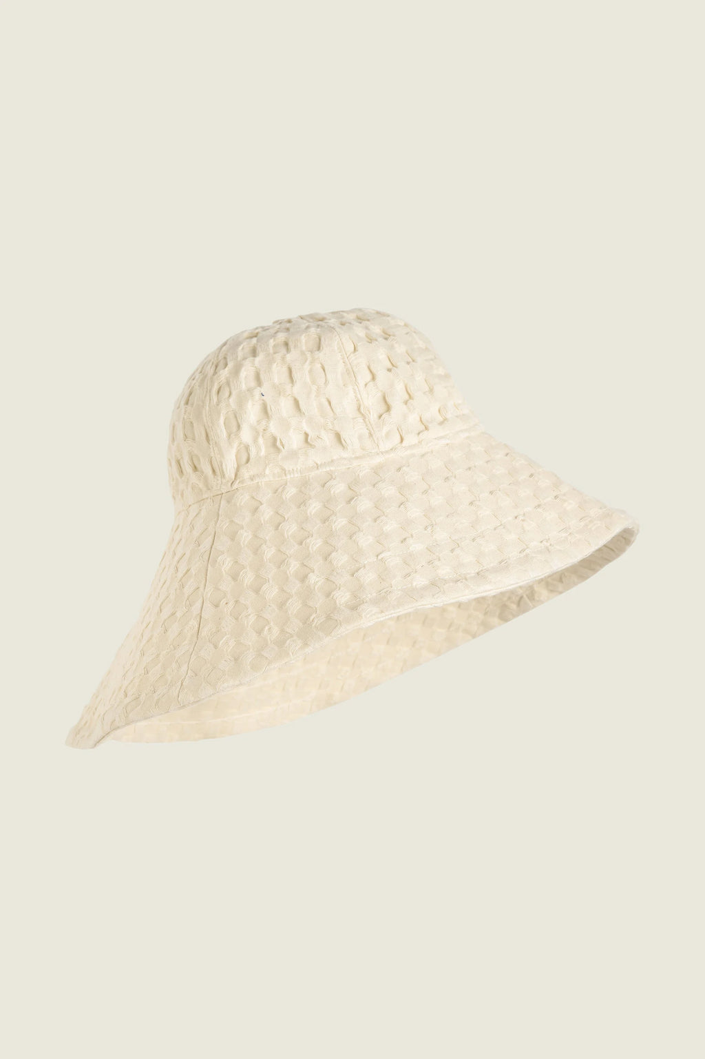 Ecru Waffle Hat