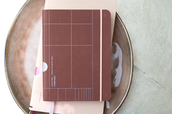 Dotted Grid Linen Travel Journal