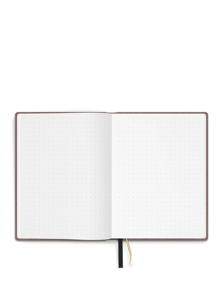 Dotted Grid Linen Travel Journal