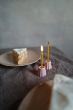 Pink Porcelain Candle Holder