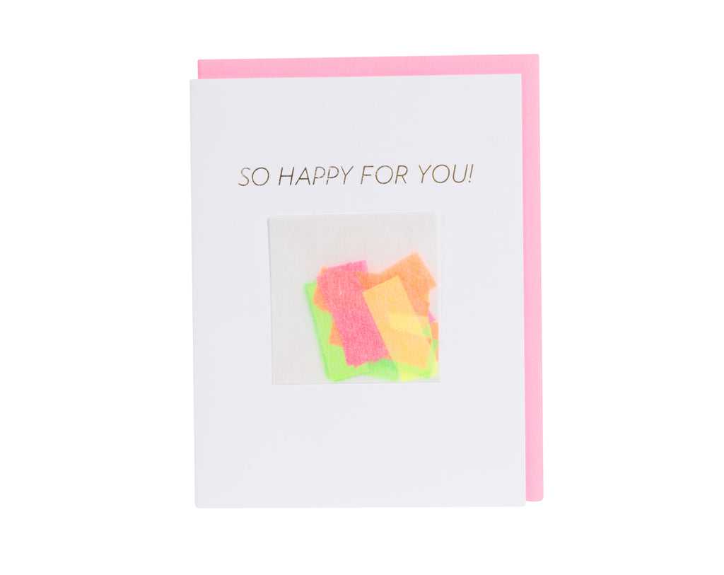 So Happy For You Confetti-filled Card