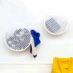 Diagonal Wall Basket White