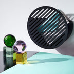 Diagonal Wall Basket Black