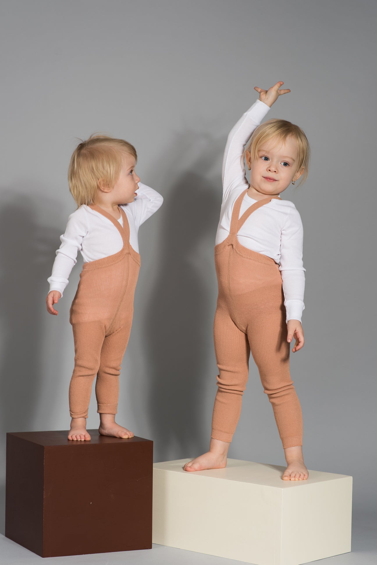 Footless Light Brown Cotton Tights