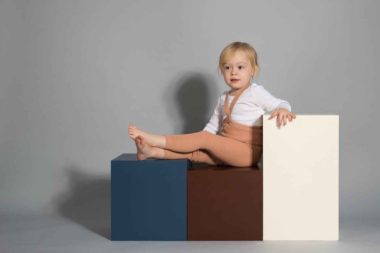Footless Light Brown Cotton Tights