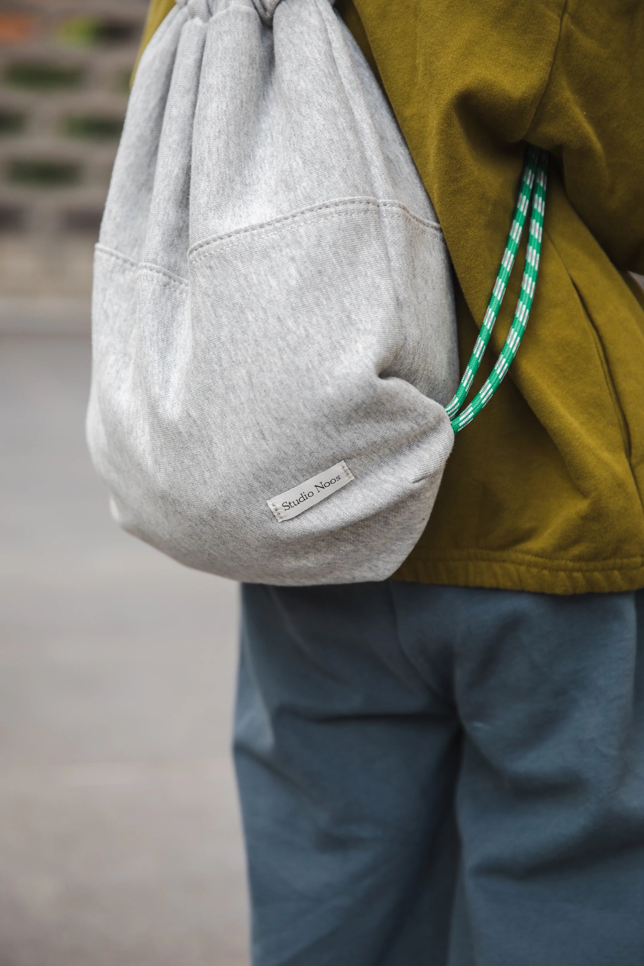 Grey Jersey Gym Bag