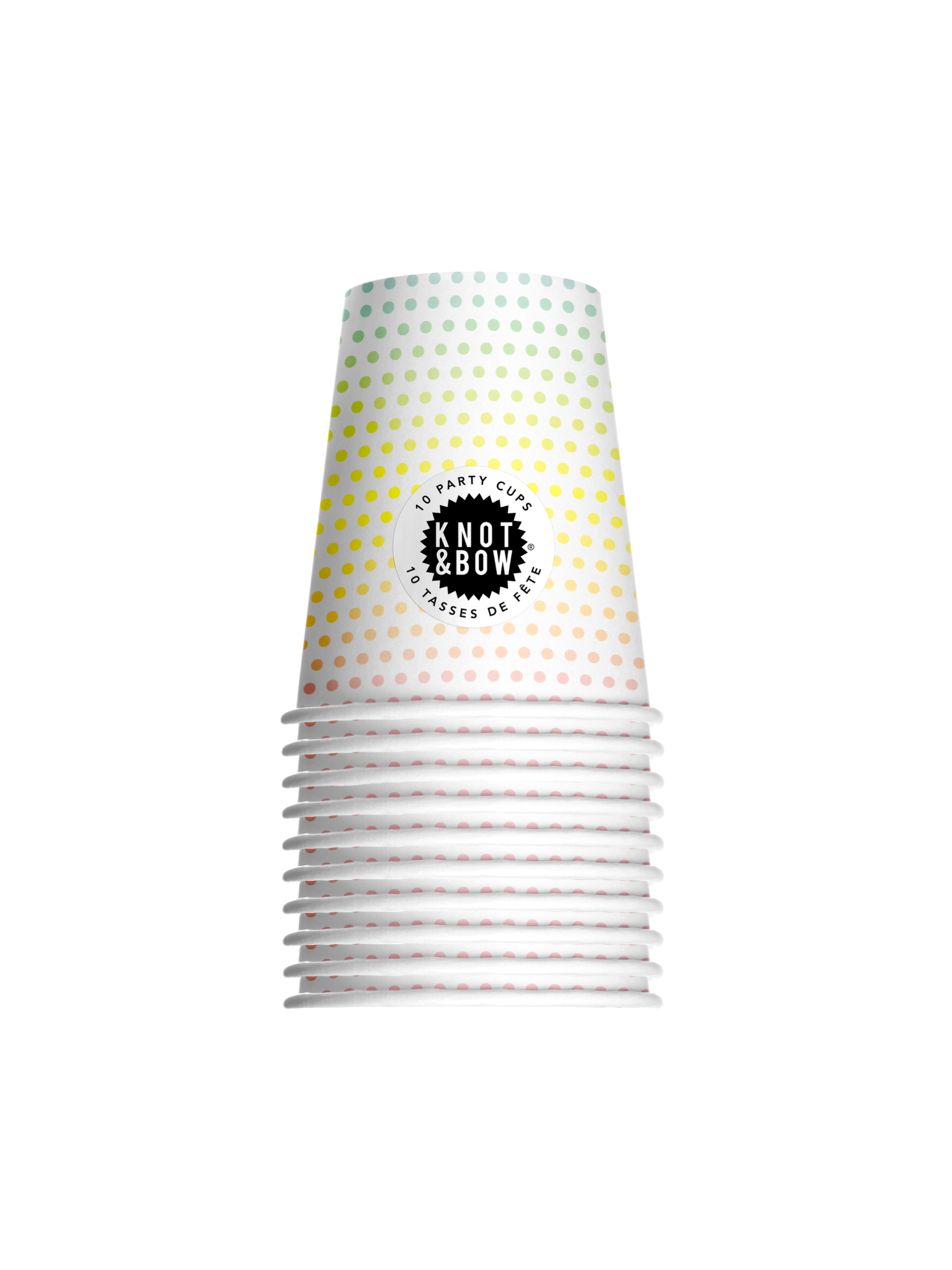 Rainbow Dot Party Cups