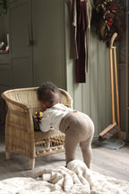 Footed Peanut Blend Cotton Tights