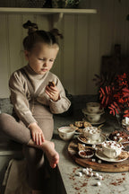 Footless Cocoa Blend Cotton Tights