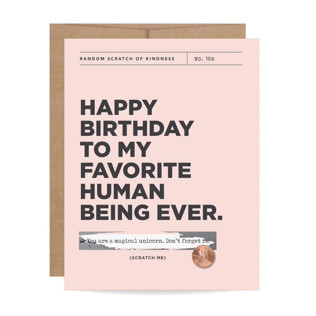 Happy Birthday Scratch-off Card