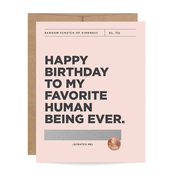 Happy Birthday Scratch-off Card