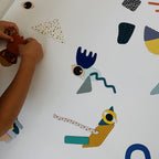 Geometric Shape & Tangram Puzzle Magnets