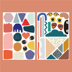 Geometric Shape & Tangram Puzzle Magnets