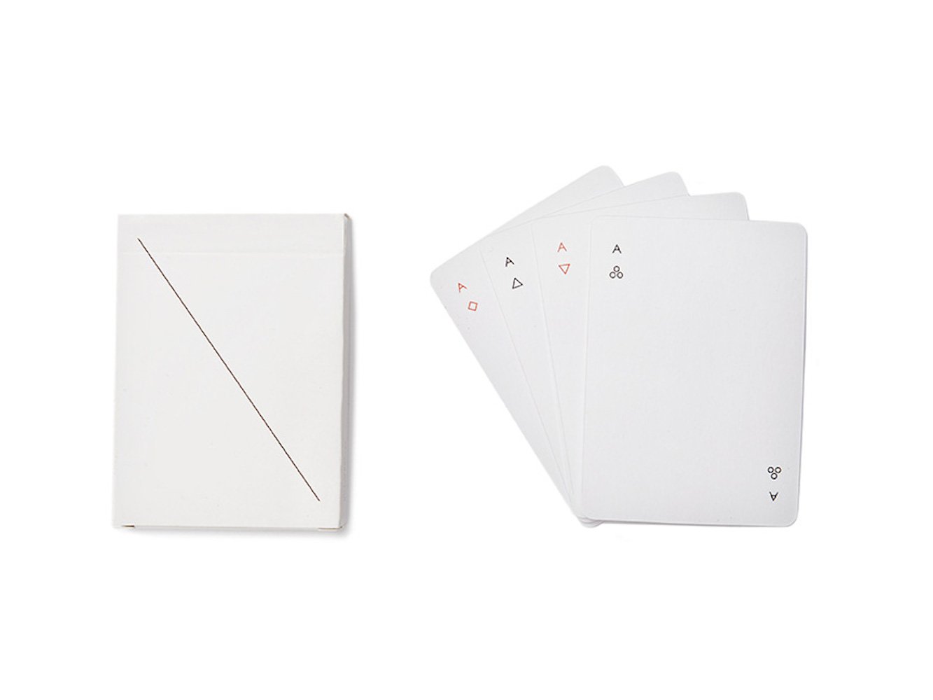 White Minim Playing Cards