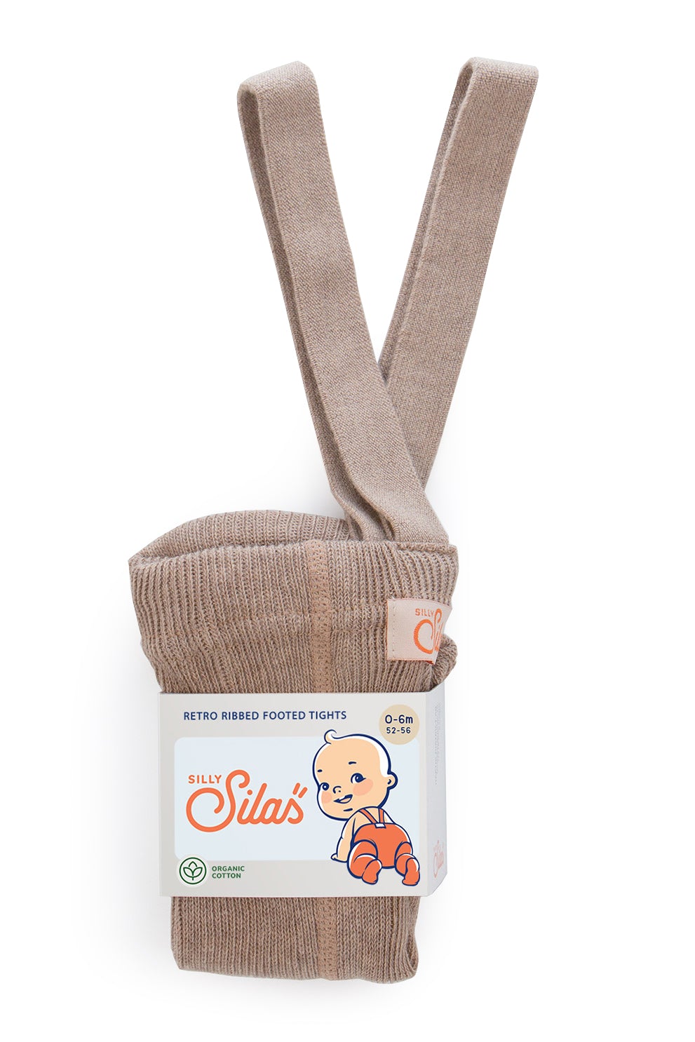 Footed Peanut Blend Cotton Tights