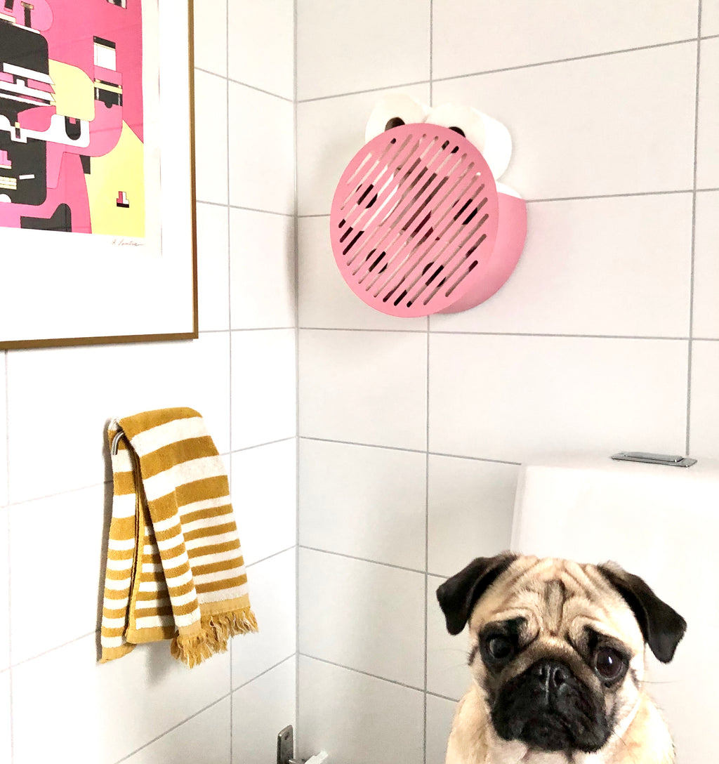 Diagonal Wall Basket Pink
