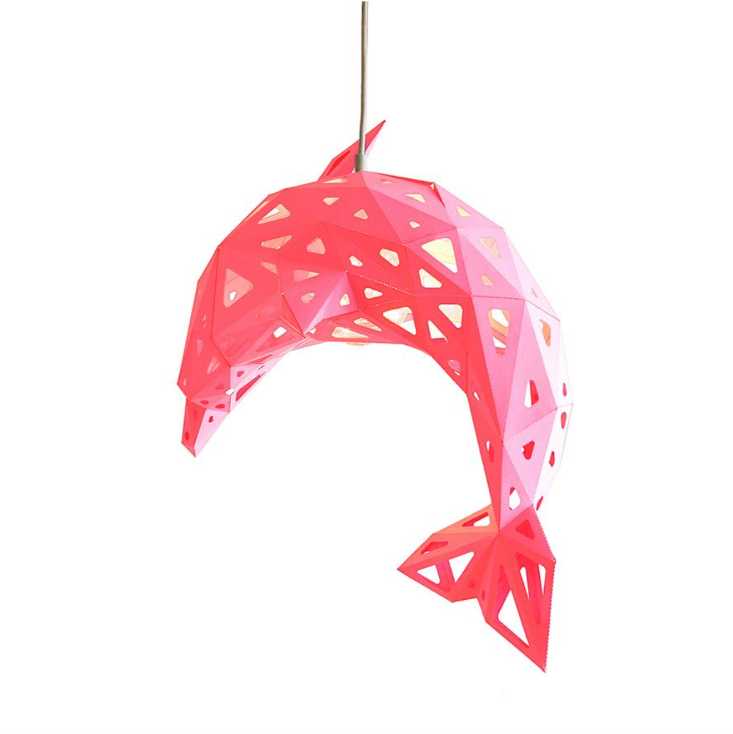 Dolphin Paper Lampshade