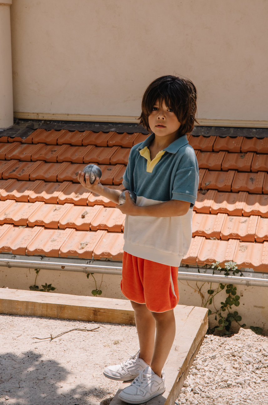 Polo Leonard + Short Juju Tender Blue Set
