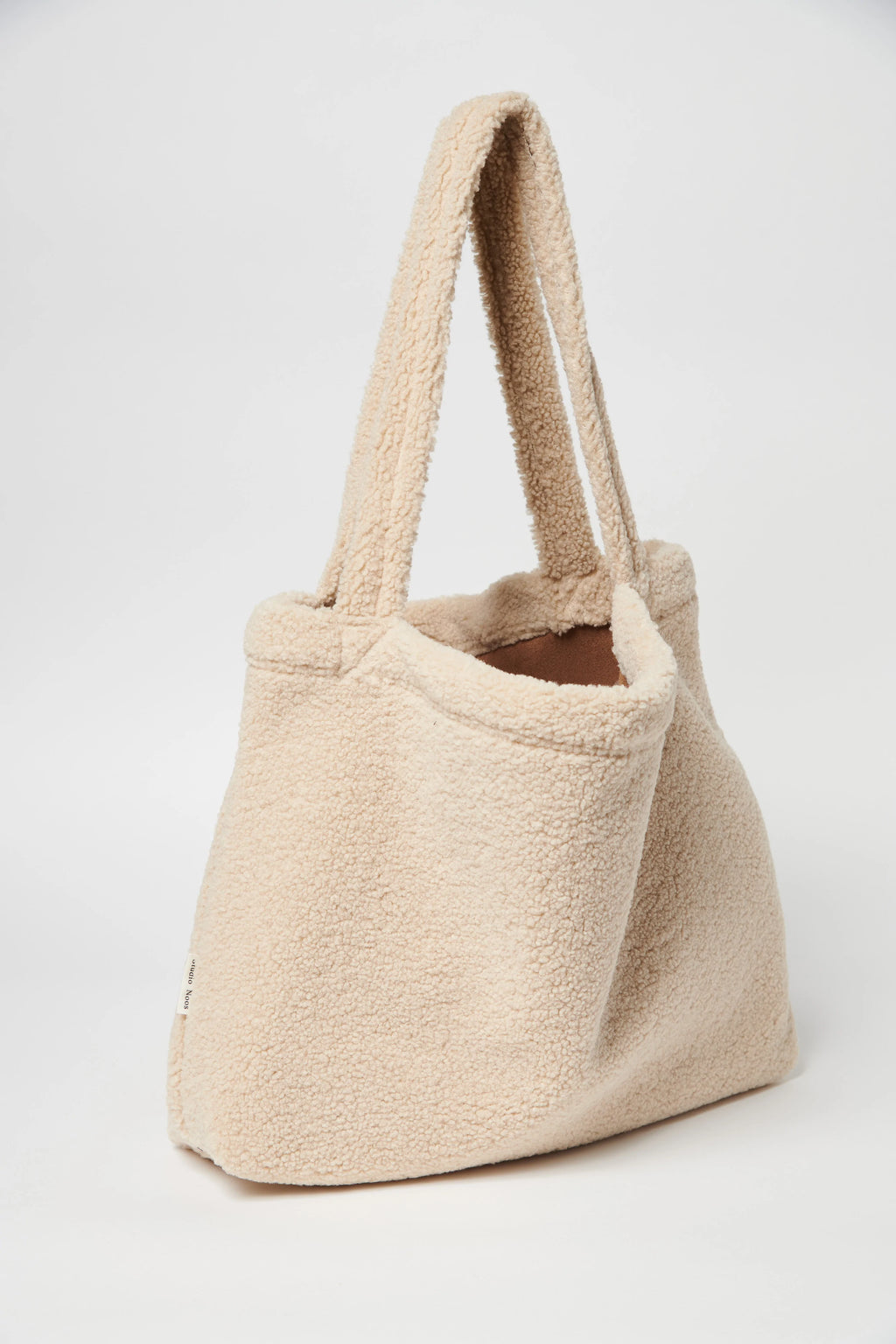 Ecru Teddy Mom Bag