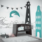 Dolphin Paper Lampshade