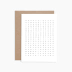 Word Search Card