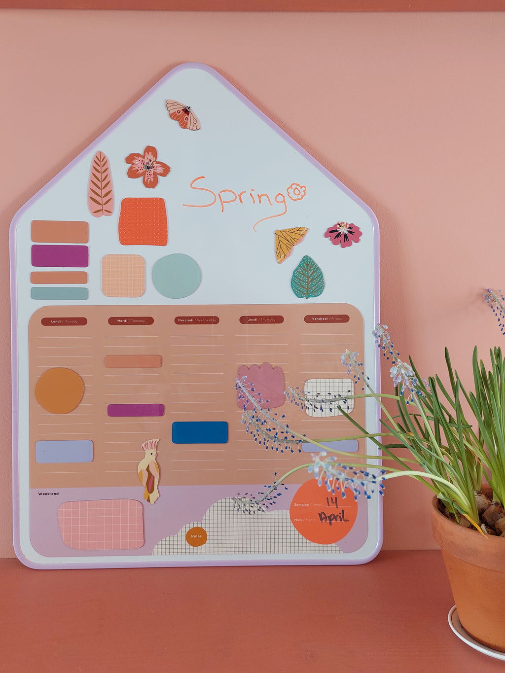 House Magnetic White Board