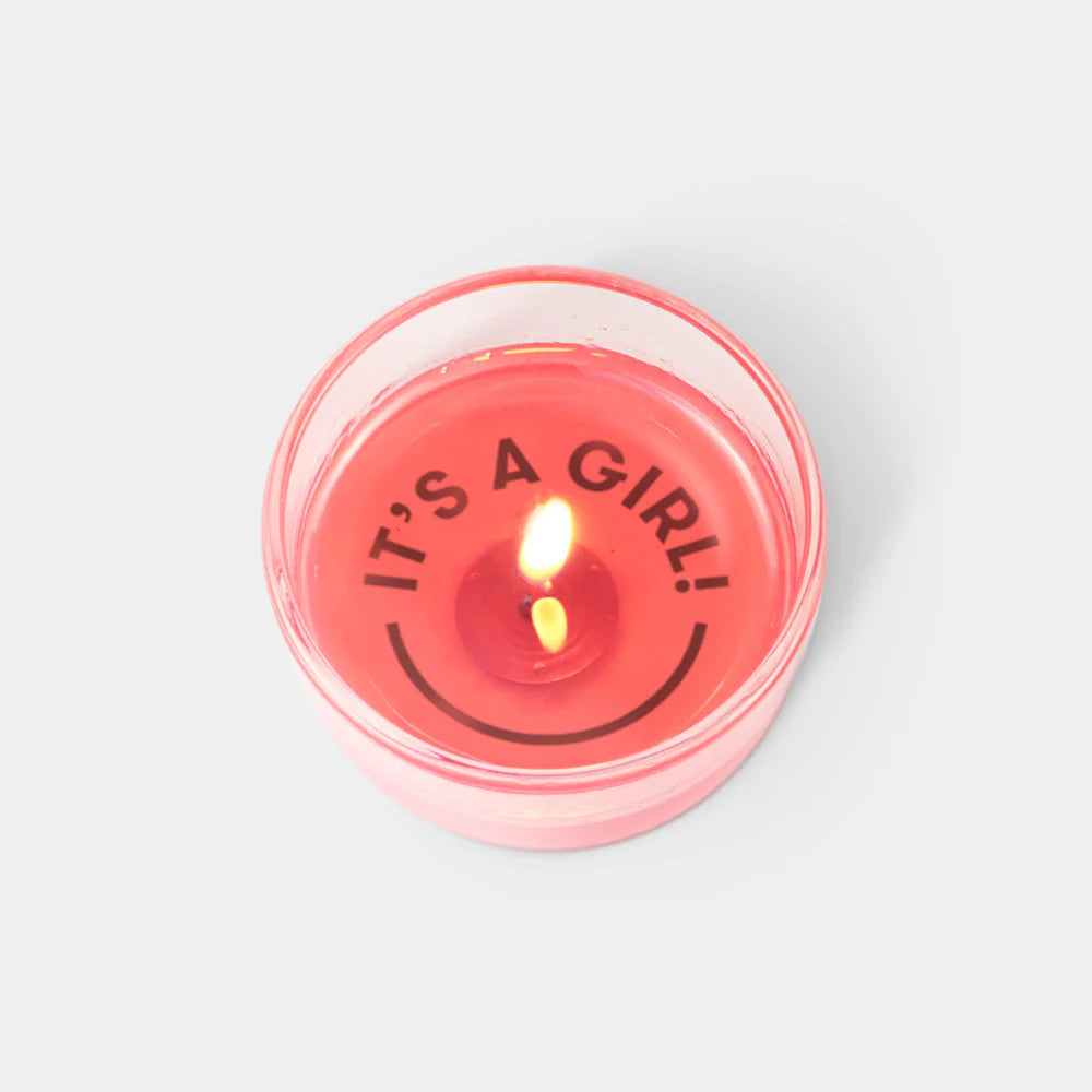 It's a Girl! Secret Message Candle