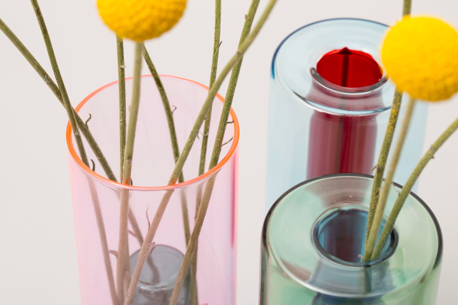 Pink Reversible Glass Vase