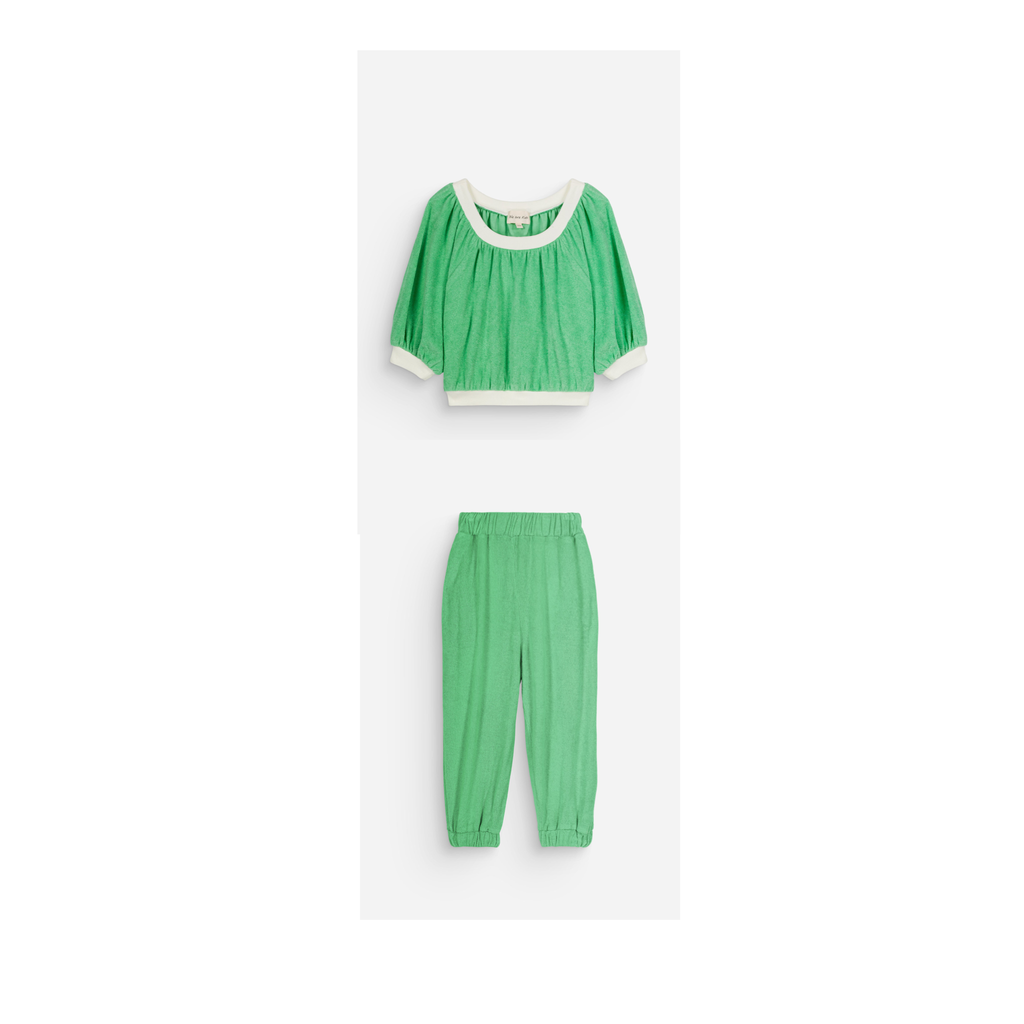 Top Maguy + Pantalon Max Quite Green Set